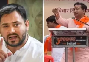 BJP MLA Nitesh Rane spewing venom, claims Tejashwi Yadav