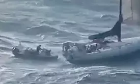 Two rescued from stranded yacht off Australian coast