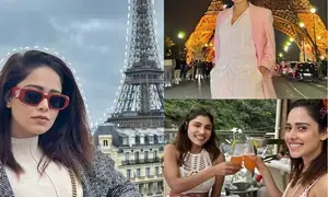 Nushrratt Bharuccha shares moments from an evening in Paris with  Ishita Raj