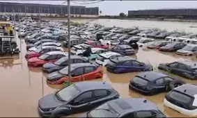 Hundreds of cars submerged in flood-battered Vijayawada