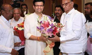 BJP leader Samarjeet Ghatge joins NCP (SP), likely to contest from Kagal seat