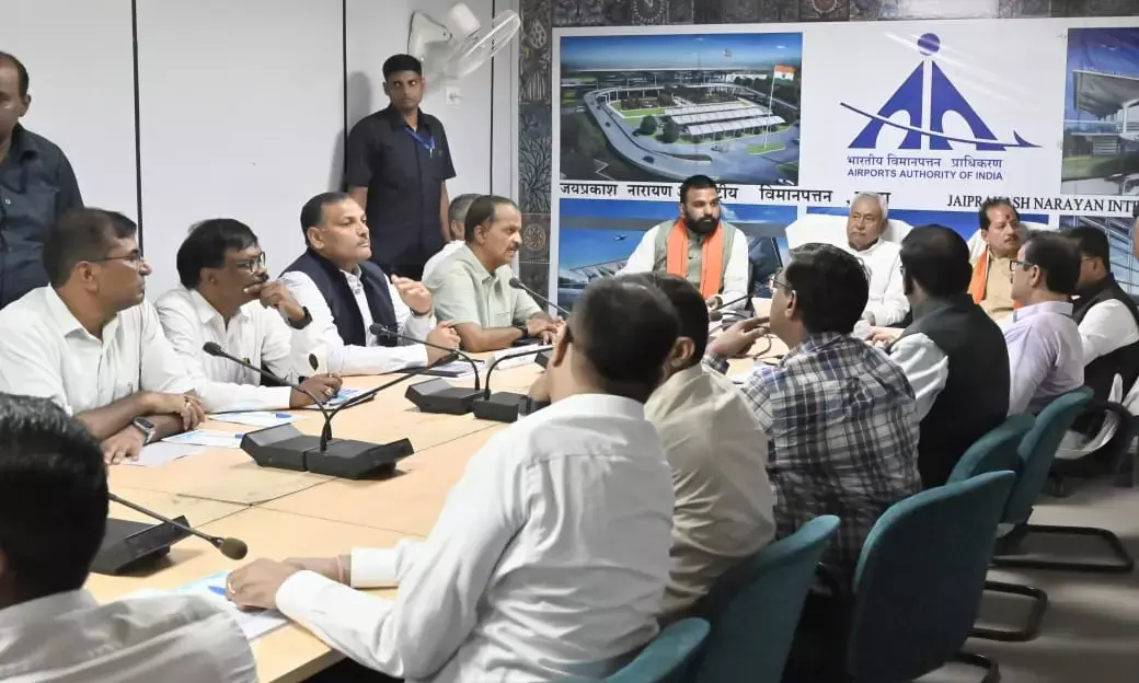 CM Nitish Kumar Inspects Patna Airport Expansion, Urges Quick Completion