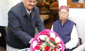 BJP chief Nadda goes to L. K. Advanis house to renew his BJP membership