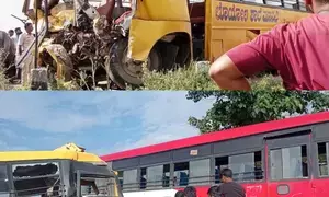Two killed in school van-KSRTC bus collision in Karnataka