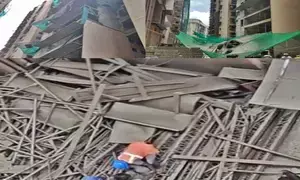 Three labourers killed as slab of 23-storey building crashes in Mumbai