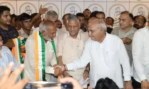 Rebel BJP legislator joins Congress in Haryana