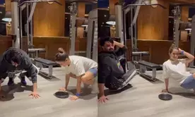 Sanya Malhotra turns yoga teacher for Maniesh Paul