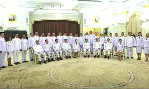 Thai king swears in new PM, cabinet