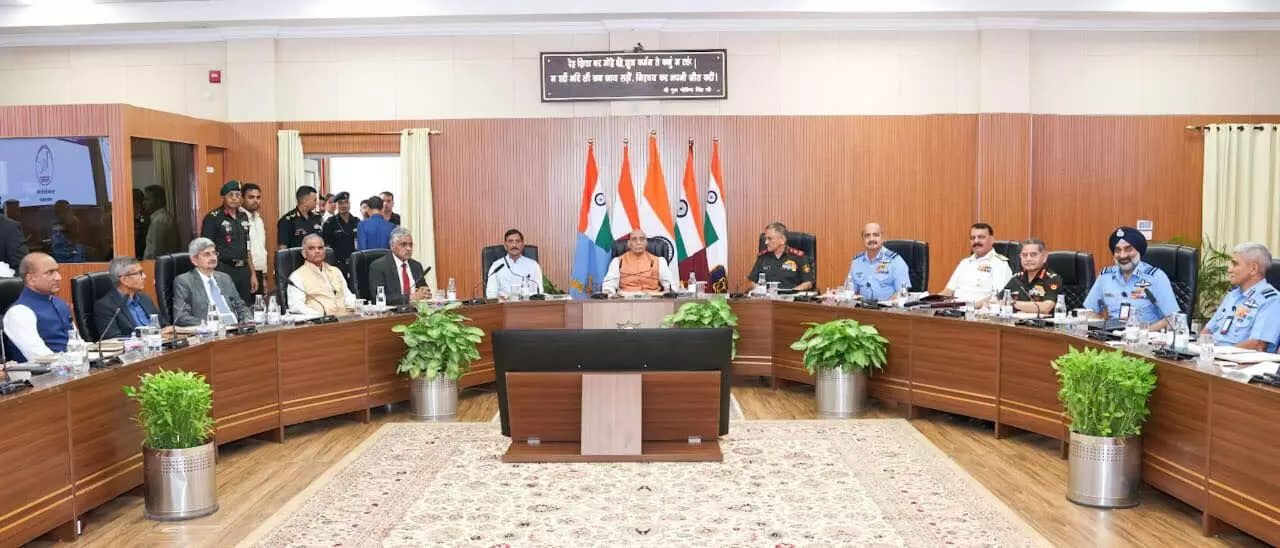Union Defence Minister Emphasizes Preparedness and Innovation at Joint Commanders Conference Union Defence Minister Emphasizes Preparedness and Innovation at Joint Commanders Conference