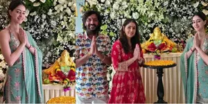 Ananya Panday welcomes Bappa home; shares photos with parents Ananya Panday welcomes Bappa home; shares photos with parents