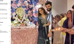 Sonakshi Sinha, Zaheer Iqbal trolled over Ganpati aarti