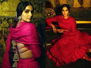 Sonam Kapoor goes vibrant in red as she blends traditions with style Sonam Kapoor goes vibrant in red as she blends traditions with style