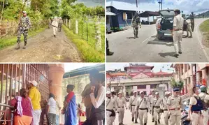 Defying curbs, students continue protests in Imphal; govt bans internet, reimposes curfew in 3 Manipur districts (Lead)