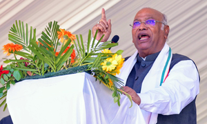 Kharge promises 5 guarantees for J&K if NC-Cong alliance wins