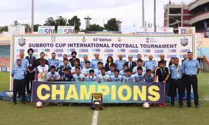 Manipur’s T.G English School clinch 63rd Subroto Cup Junior Boys title