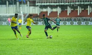 Calicut FC and Thiruvananthapuram Kombans FC play a draw in Super League Kerala