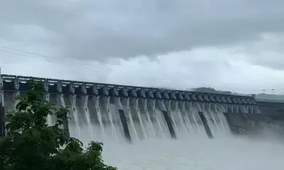 Sardar Sarovar dam releases 2,45,000 cusecs of water due to heavy rains in upstream areas