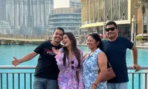 Aparna Dixit gives glimpse of her Dubai vacation with family; poses at Burj Khalifa