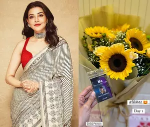 Kajal Aggarwal shares picture from the set of Salman,  Rashmika-starrer Sikandar