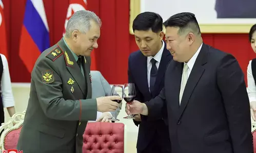 Russias Shoigu meets top North Korean leader in Pyongyang