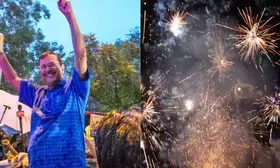 AAP workers booked for bursting crackers during Kejriwal’s release from jail