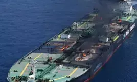 EU naval mission reports renewed efforts to salvage burning oil tanker in Red Sea