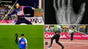 Neeraj Chopra competed in the Diamond League Final with fractured left hand