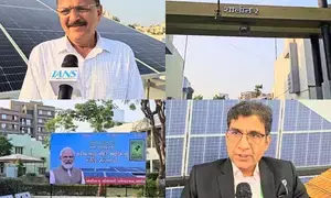 PM Modi meets Surya Ghar beneficiaries in Gujarat