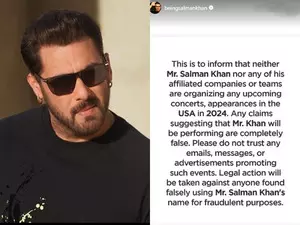 Salman Khans team issues advisory on US concert scam