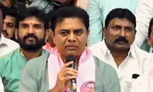 BRS stages protests over installation of Rajiv Gandhi statue