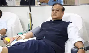 Assam CM donates blood to mark PM Modis birthday