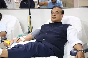 Assam CM donates blood to mark PM Modis birthday