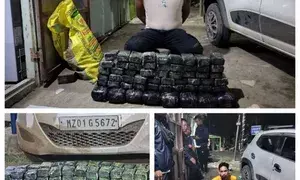 Drugs valued at Rs 6.13 crore seized in Mizoram, three held