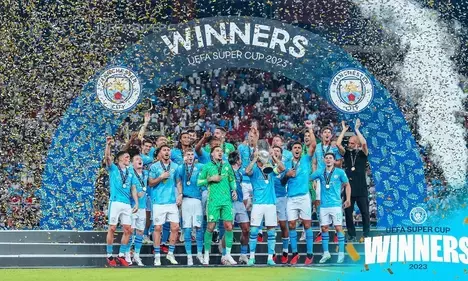 Premier League champs Manchester City arrive in India for Trophy tour