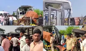 Eight killed in bus-truck crash in Maharashtras Jalna