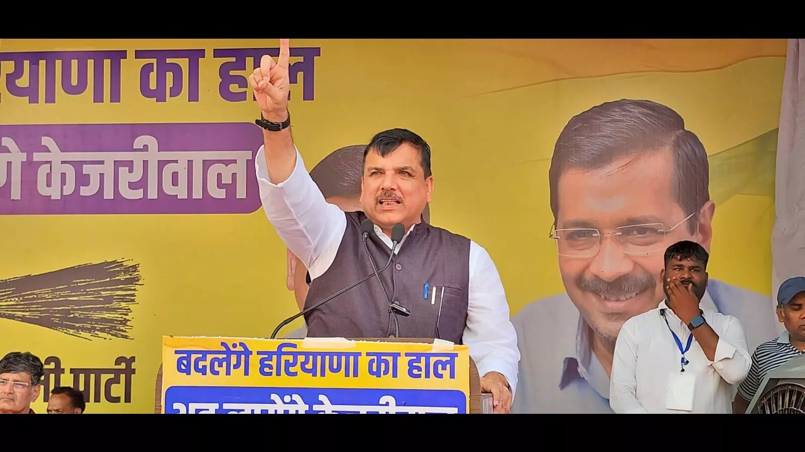 Remote Control of Next Haryana Government Will Be in Kejriwals Hands, Claims AAPs Sanjay Singh Remote Control of Next Haryana Government Will Be in Kejriwals Hands, Claims AAPs Sanjay Singh