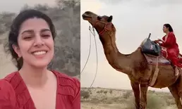 Nimrat Kaur shares throwback clip riding a camel somewhere in the desert’