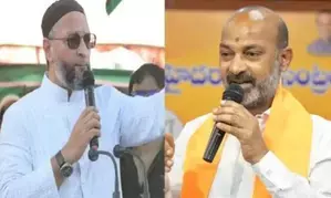 Is it not Hinduphobia, MoS Home Bandi Sanjay asks Owaisi