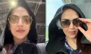 Esha Deol travels by Vande Bharat: Taking a train ride after a really  long time