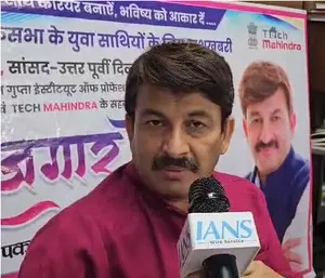 Manoj Tiwari blasts Atishi for comparing Kejriwal to Lord Ram, empty chair stunt Manoj Tiwari blasts Atishi for comparing Kejriwal to Lord Ram, empty chair stunt