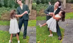 Joe Jonas is a cool funcle, dances with his niece