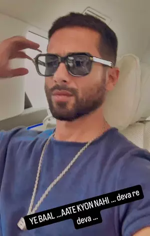 Shahid Kapoor’s concern: ‘Yeh baal aate kyon nahi’ Shahid Kapoor’s concern: ‘Yeh baal aate kyon nahi’