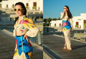 Sun, style, and celebration: Sanaya Irani’s dreamy Maldives vacation