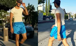 Ishaan Khatter enjoys a soulful morning walk in Los Angeles