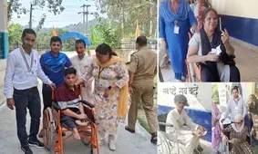 Old or young, persons with disabilities at forefront of voting in J&K polls