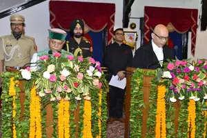 Justice Rajiv Shakdher sworn in as Chief Justice of HP High Court Justice Rajiv Shakdher sworn in as Chief Justice of HP High Court