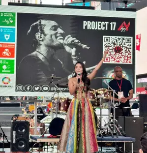 Anushka Sen teams up with AY Young for Battery Tour at Times Square