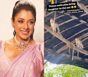 Rupali Ganguly has new companion on the sets of Anupamaa