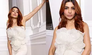 Promotional glam: Samantha stuns in chic white outfit for Citadel:  Honey Bunny
