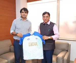 Two-time Olympic medallist Neeraj Chopra meets Sports Minister
